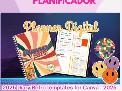 Planner Digital Retro